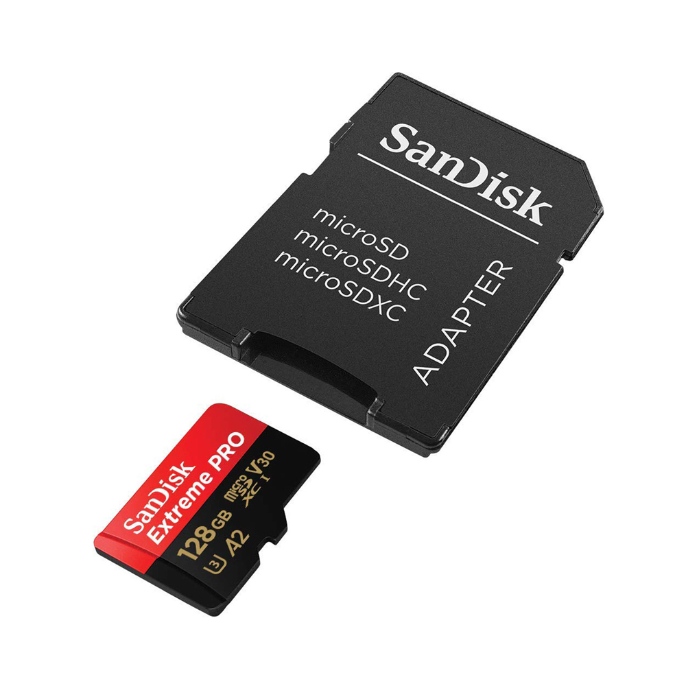 SanDisk EXTREME® PRO A2 128GB microSDXC UHS-I Card with Adapter - 170MB/s เมมโมรี่